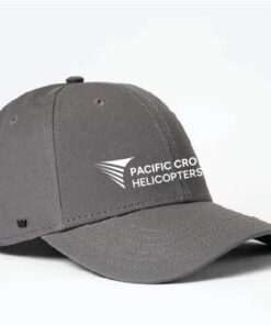 Pacific Crown Embroidered grey caps