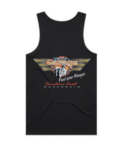 Ricks Garage singlets BACK