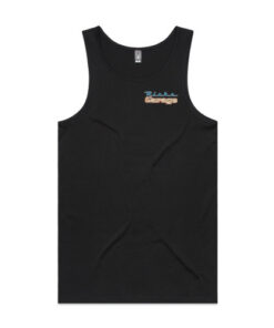 Ricks Garage singlets FRONT