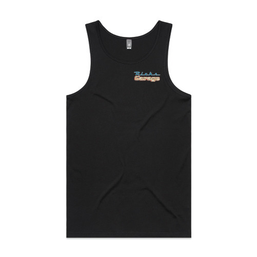 Ricks Garage singlets FRONT