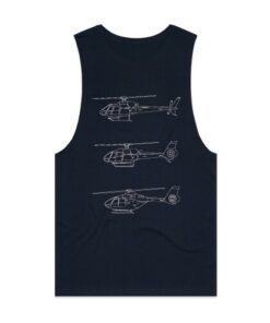 Pacific Crown Navy Barnard tank BACK