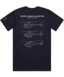 Pacific Crown Pocket tee navy BACK