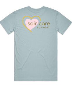 Sair Care LT Blue tees BACK