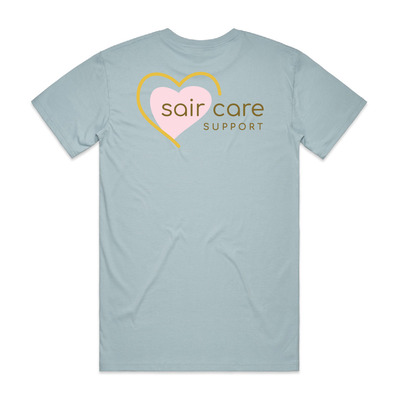Sair Care LT Blue tees BACK