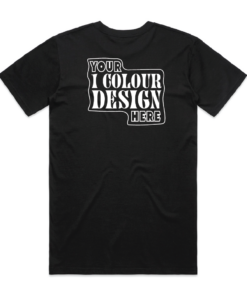 1 colour mock back